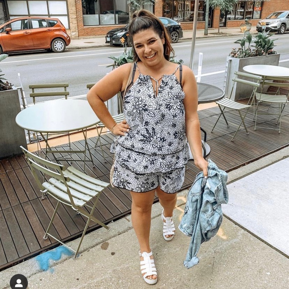 Urban Outfitters ruffle romper